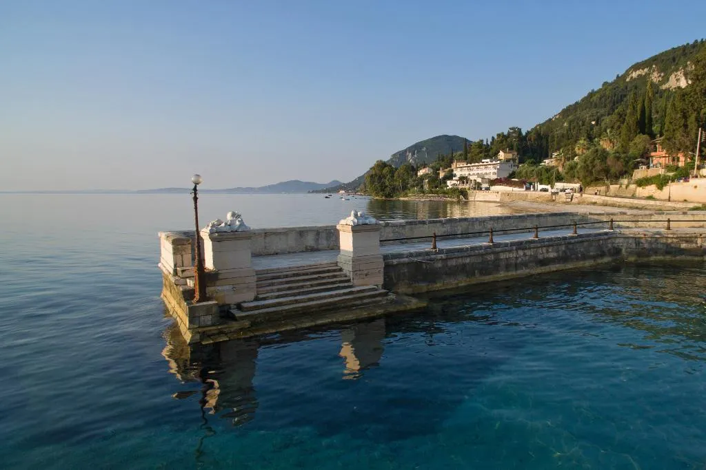 Beach, Kaiser Bridge, Corfu