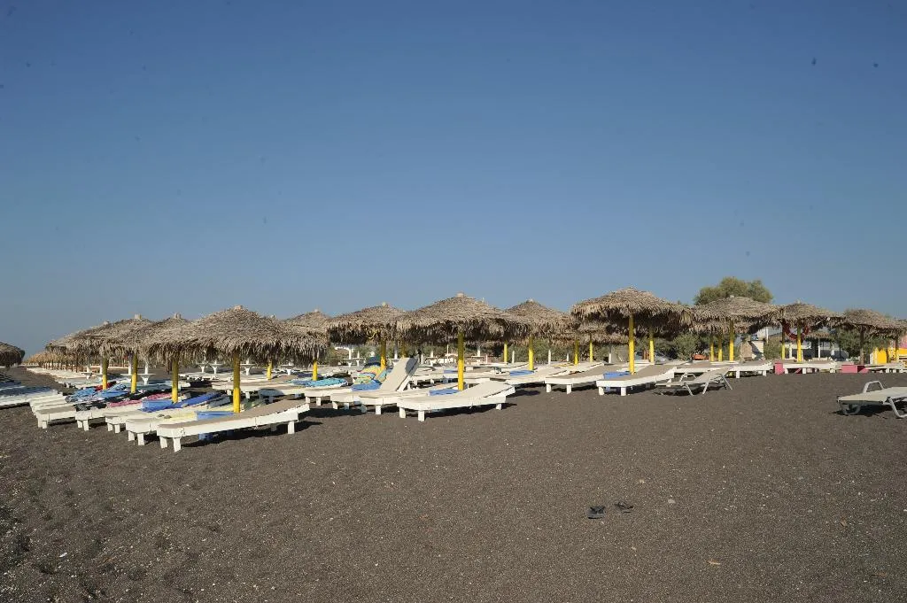 Beach, Perissa Bay, Santorini