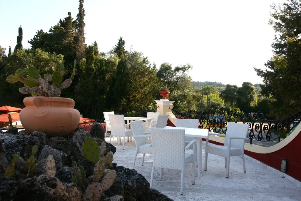 Terrace, Mediterranean Blue, Corfu