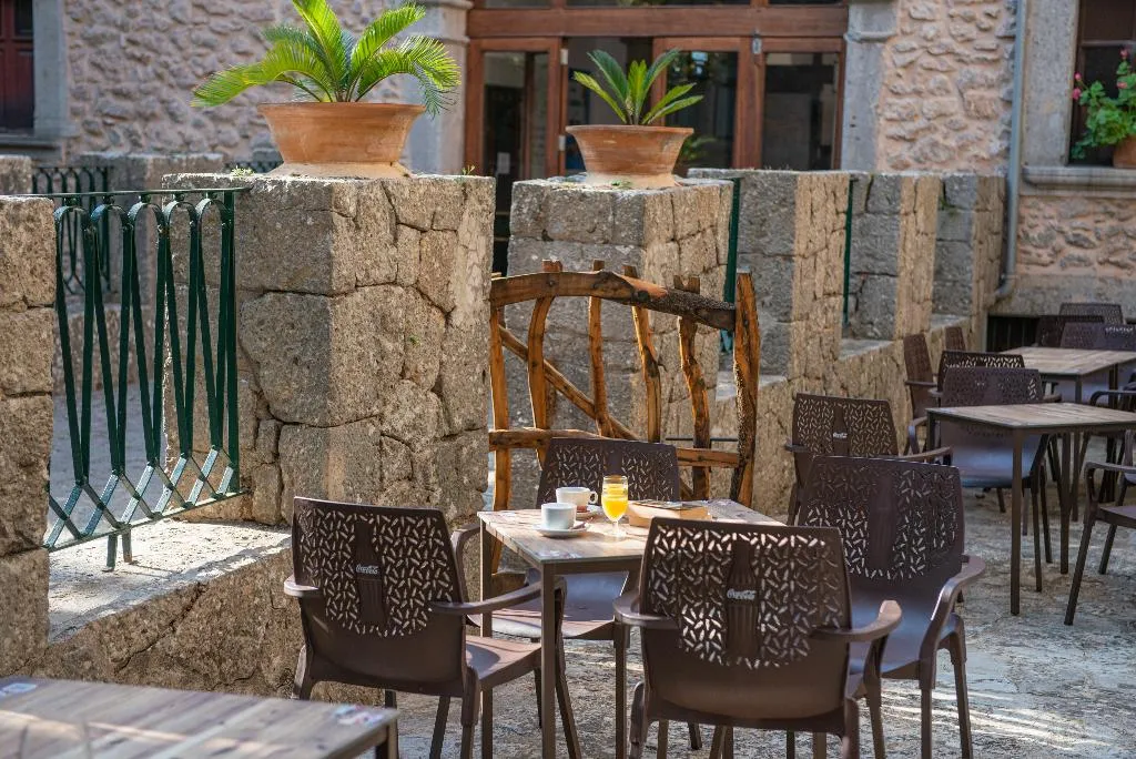 Terrace, Santuario de Lluc, Majorca