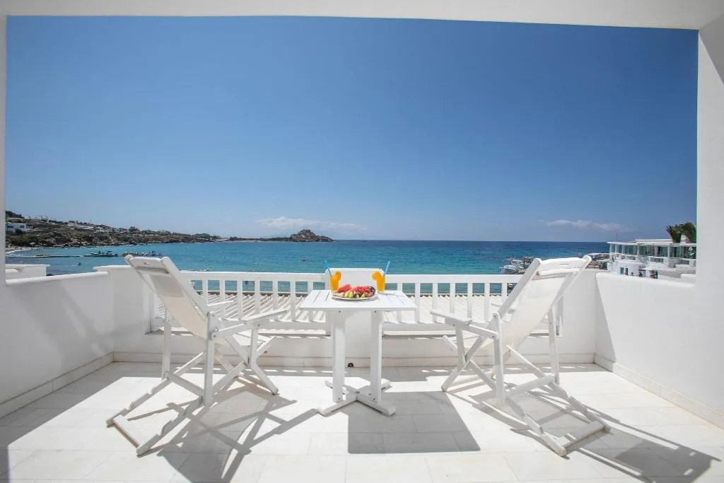 DOUBLE DELUXE SEA VIEW WITH BALCONY Room, Acrogiali, Mykonos