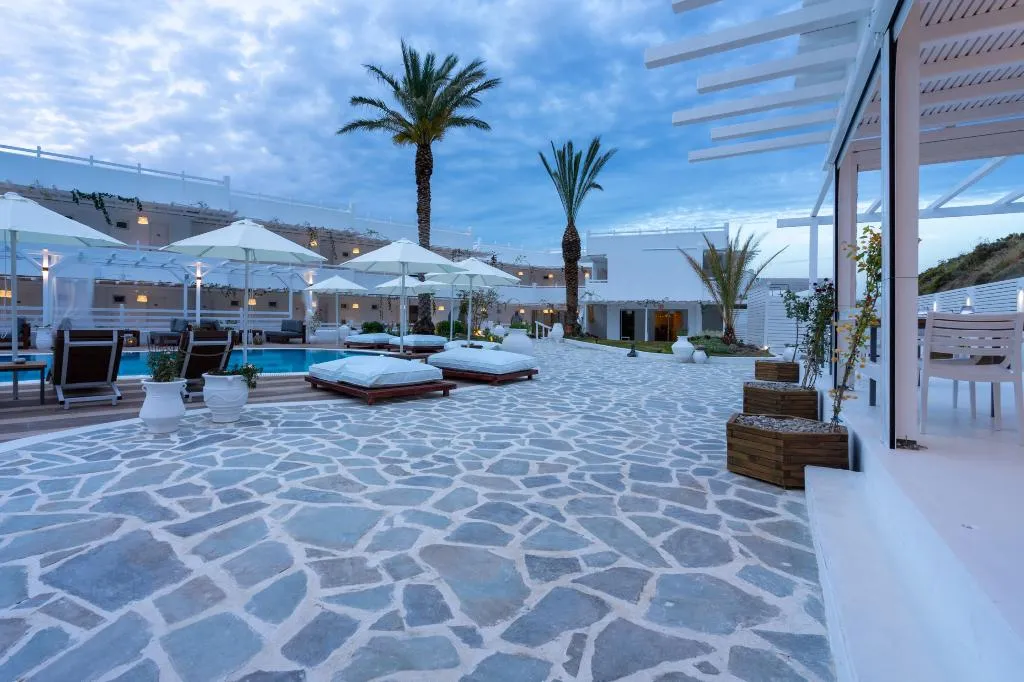 Terrace, Aloe Hotel - Adults Only, Rhodes