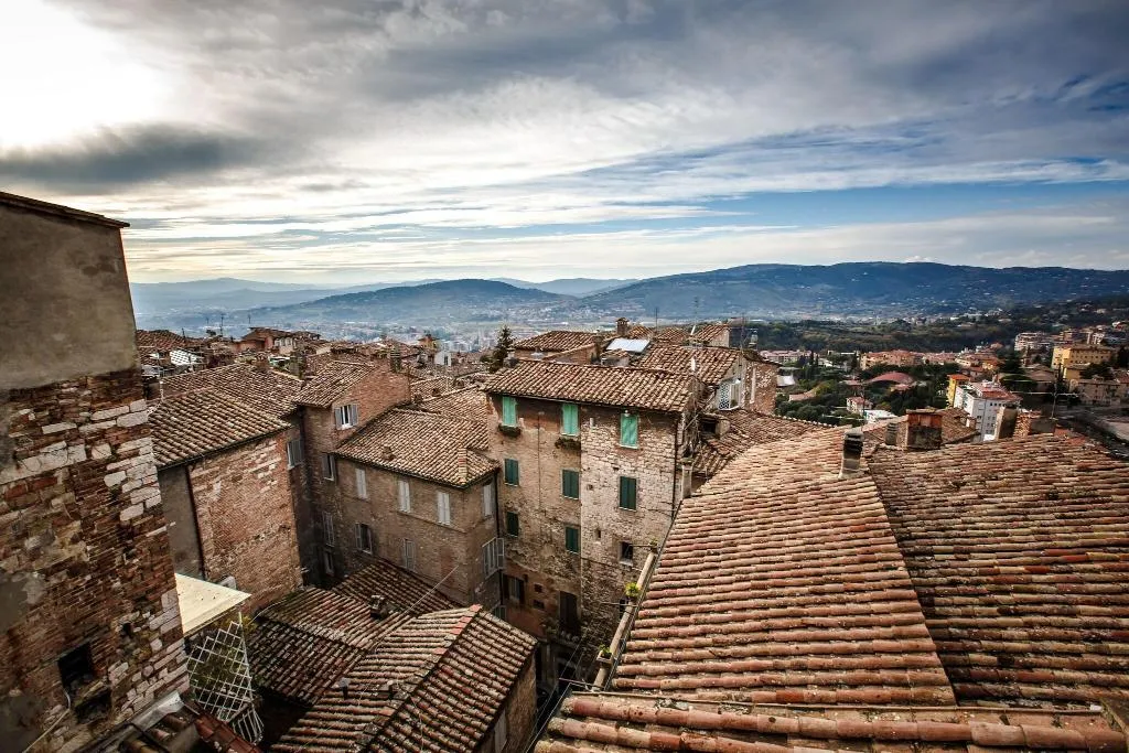 Terrace, Hotel Fortuna, Perugia