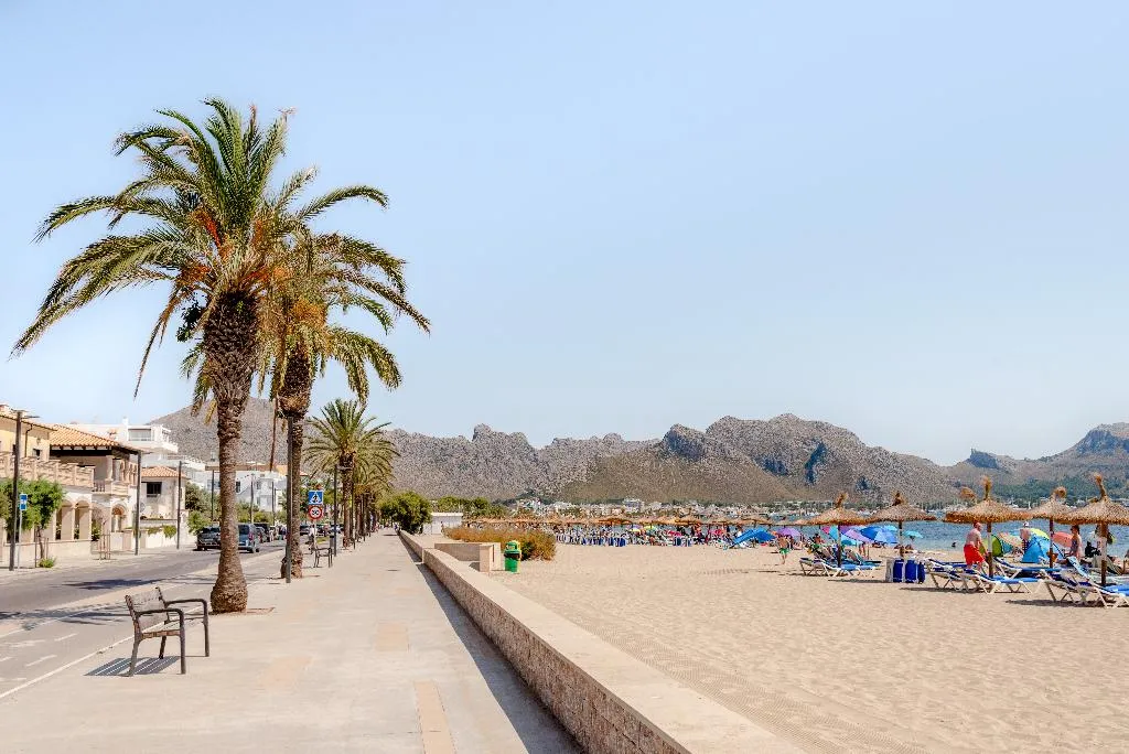 Beach, Hotel Eu Bahia Pollensa, Majorca