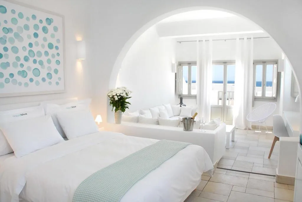DOUBLE SEA VIEW Room, Aqua Blue Beach Hotel, Santorini