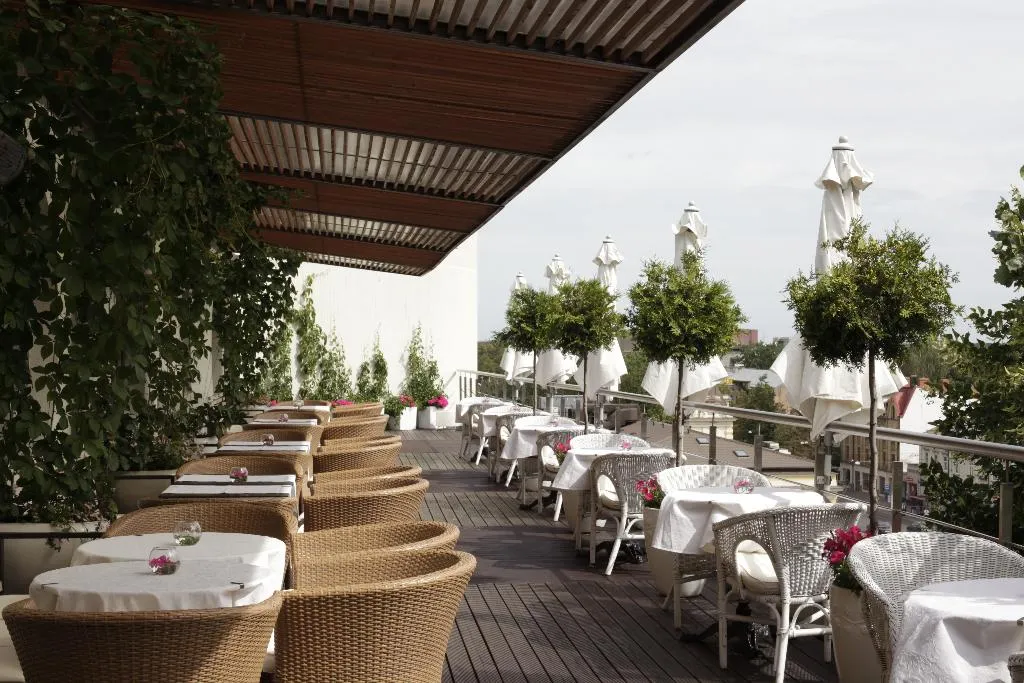 Terrace, Rija VEF Hotel with FREE Parking, Riga