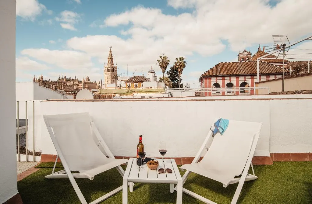 Terrace, Hotel Boutique Casas de Santa Cruz, Seville