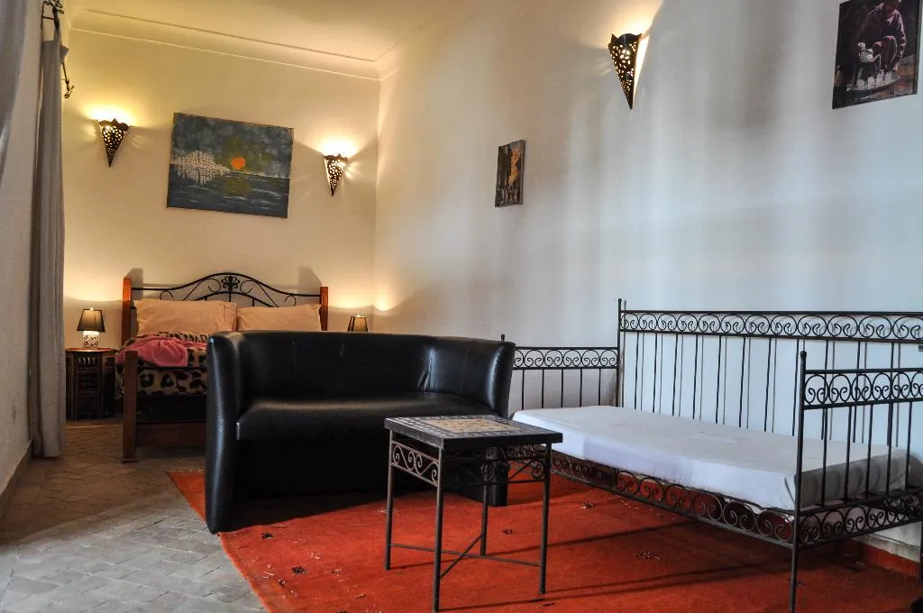 FAMILY ROOM TWO DOUBLE BEDS ONE BEDROOM  Room, Riad Mandalay, Marrakech