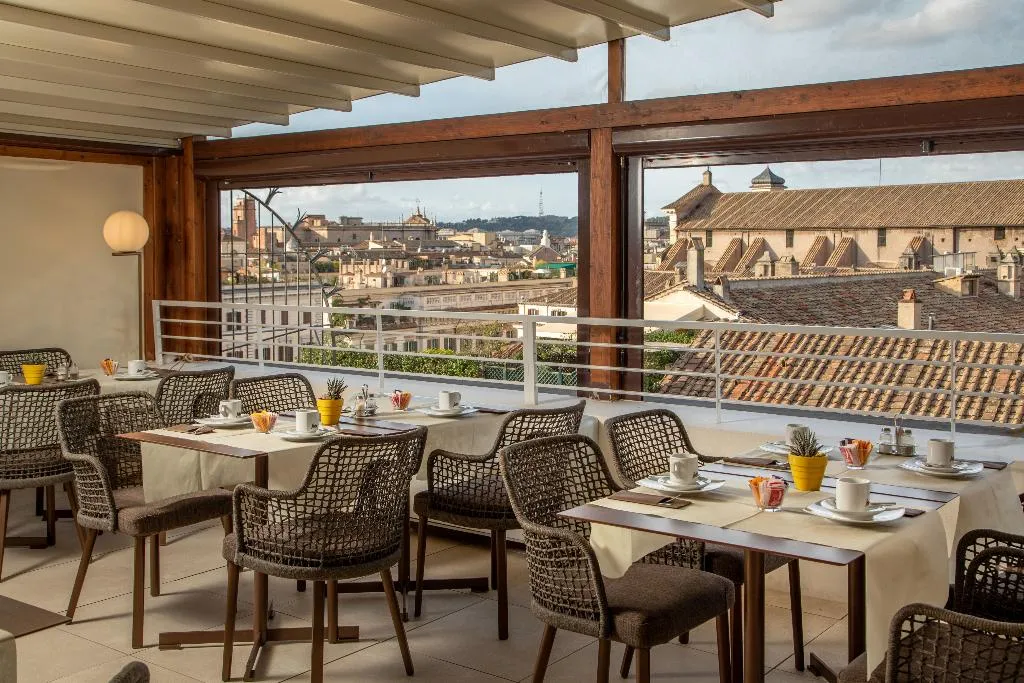 Terrace, Cosmopolita Hotel Rome, Tapestry Collection by Hil, Rome