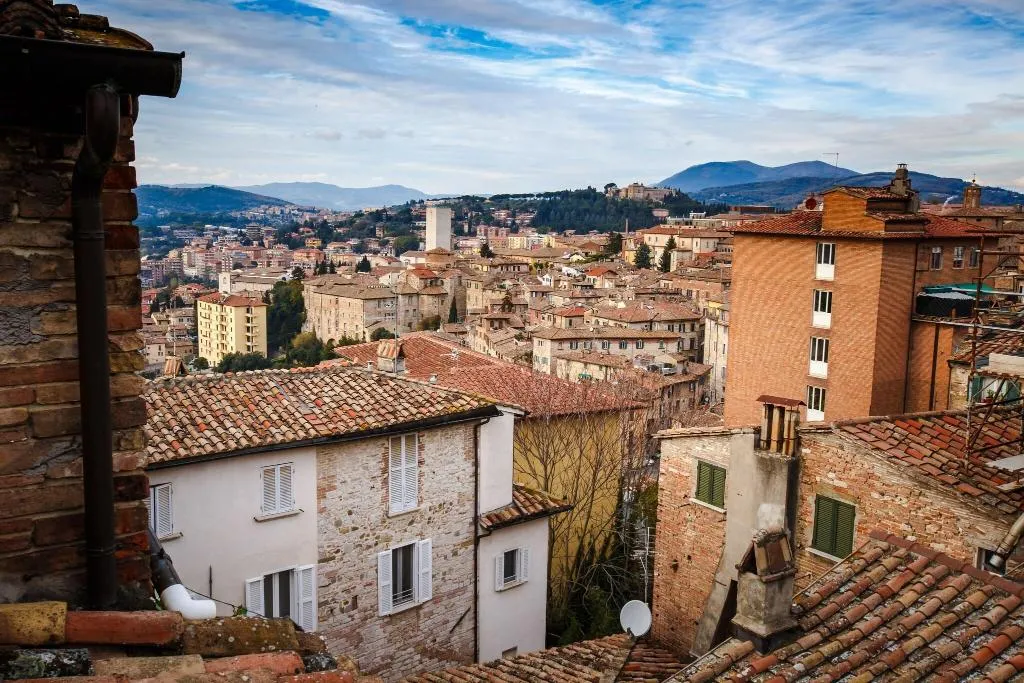 Terrace, Hotel Fortuna, Perugia