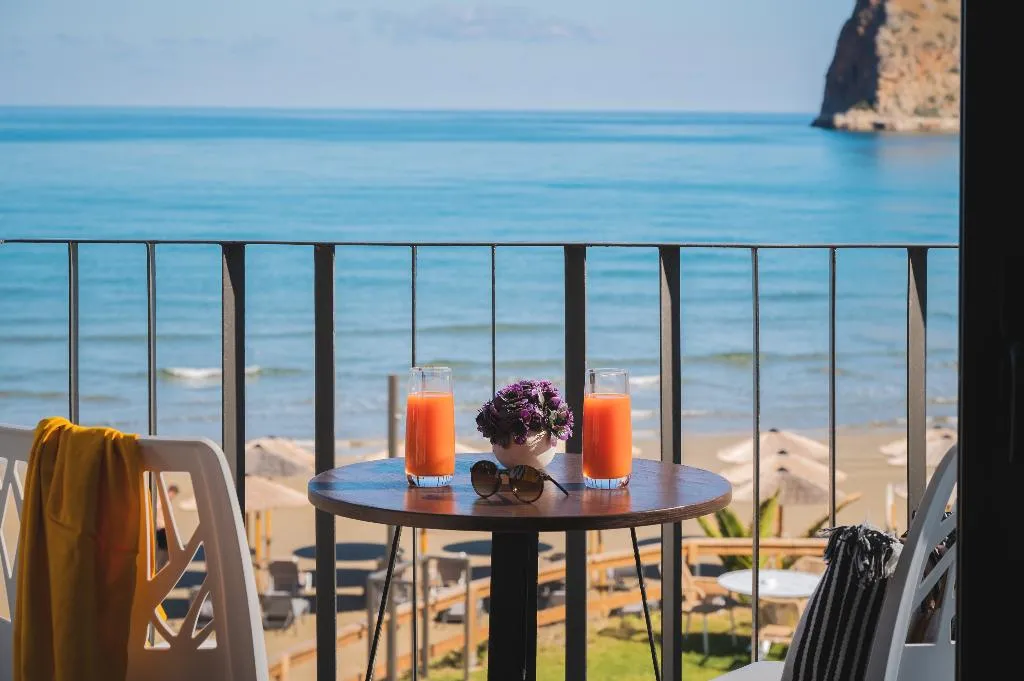 DOUBLE DELUXE SEA VIEW Room, Elia Agia Marina Beach Hotel, Crete