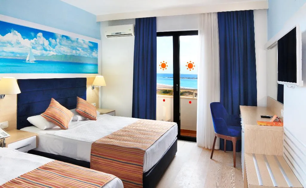 DOUBLE SEA VIEW Room, Club Aqua Plaza, Antalya