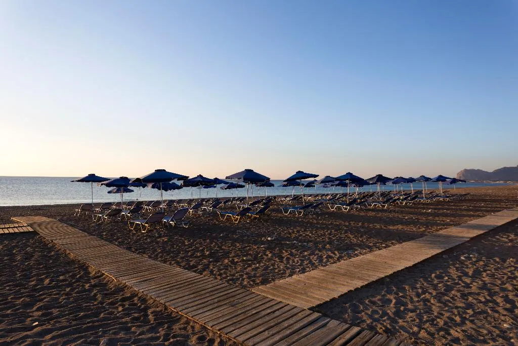 Beach, Blue Sea Holiday Village, Rhodes