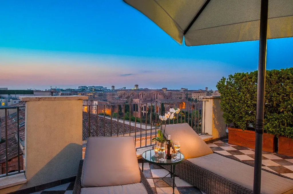 Terrace, Hotel Nord Nuova Roma, Rome