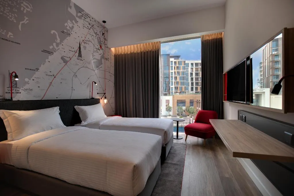 TWIN CANAL VIEW Room, IntercityHotel Dubai Jaddaf Waterfront, Dubai
