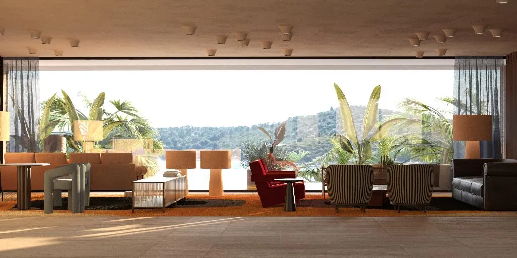Lobby, Villa Argentina, Dubrovnik