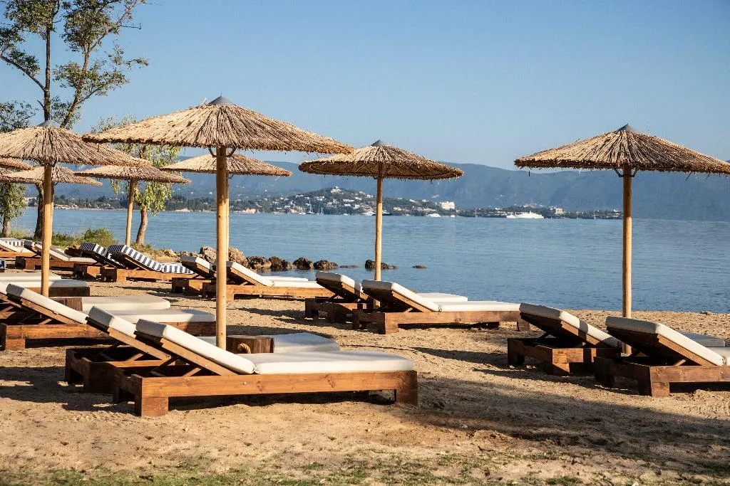 Beach, Kerkyra Blue Hotel N' Spa, Corfu
