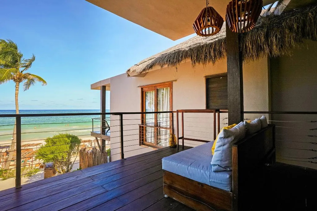 SUITE SEA VIEW WITH BALCONY Room, La Zebra Tulum, a Small Luxury Hotel, Cancun Area