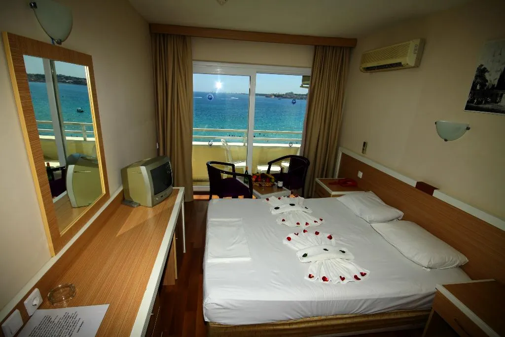 DOUBLE SEA VIEW Room, Tuntas Beach Hotel Altinkum, Bodrum