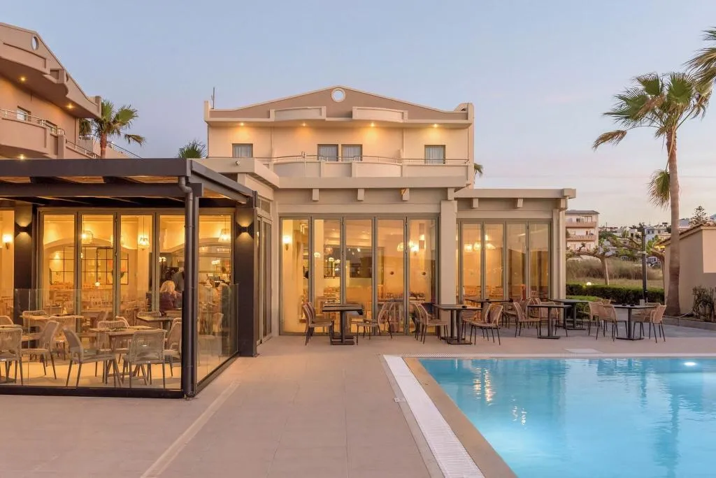 Restaurant, Neptuno Beach Hotel, Crete