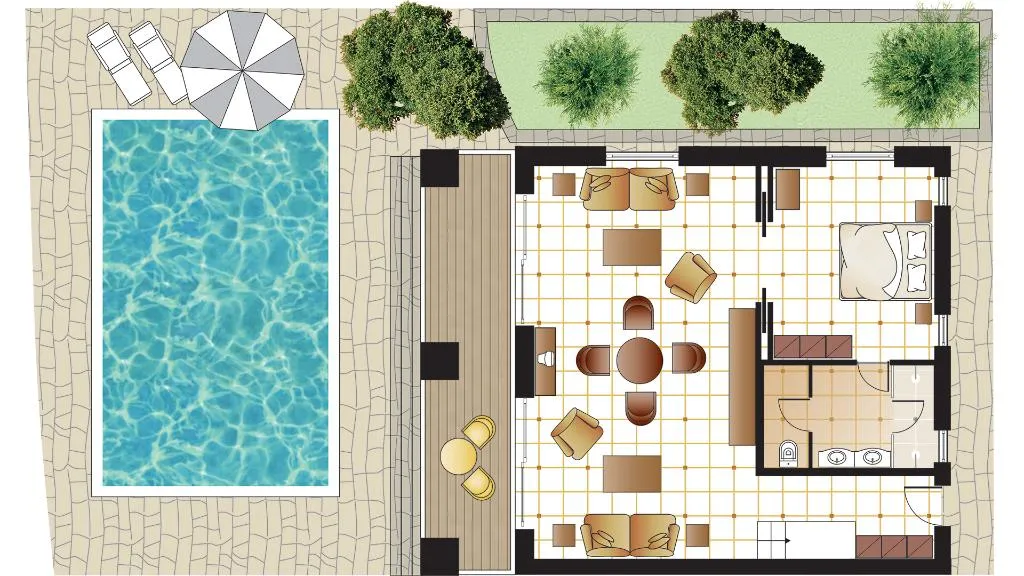 VILLA SEA VIEW WITH PRIVATE POOL Room, Grecotel Eva Palace, Corfu