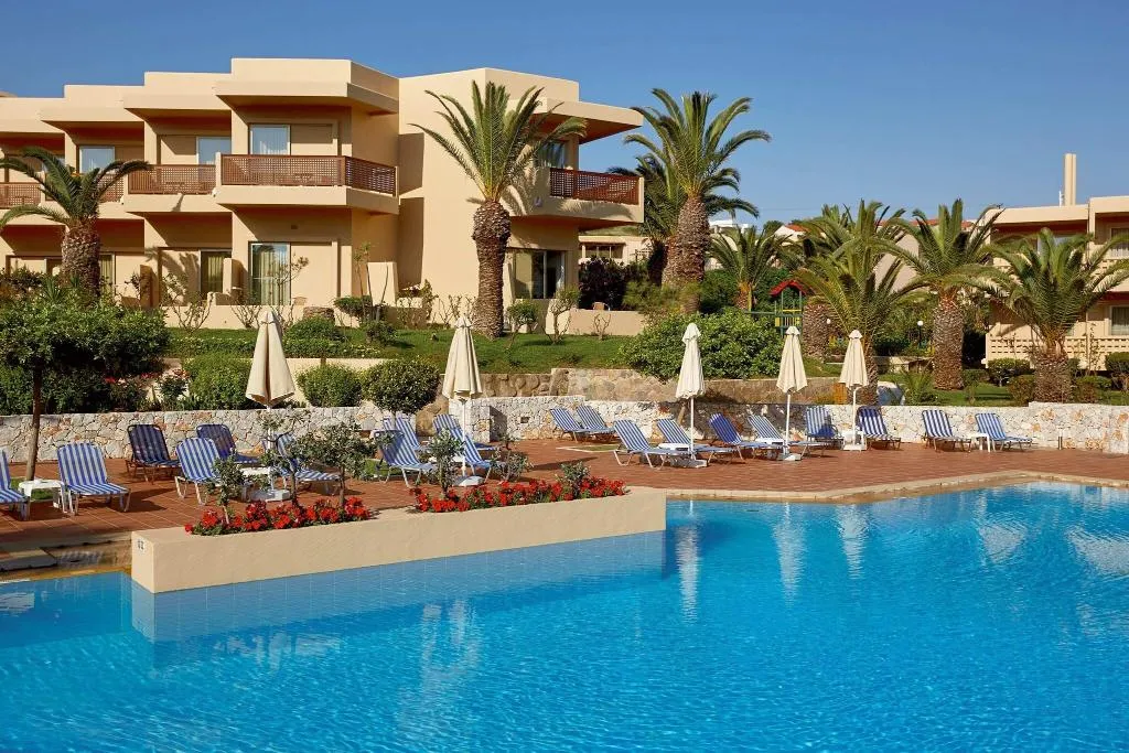 Terrace, Giannoulis - Santa Marina Beach Hotel, Crete