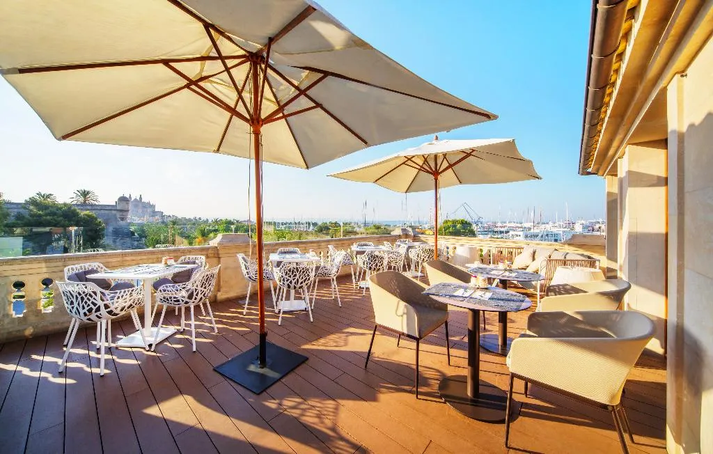 Terrace, Hotel Hostal Cuba, Majorca