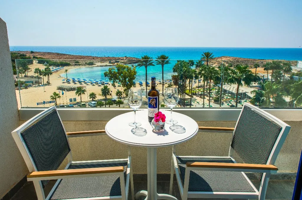 Terrace, Anonymous Beach Hotel, Cyprus