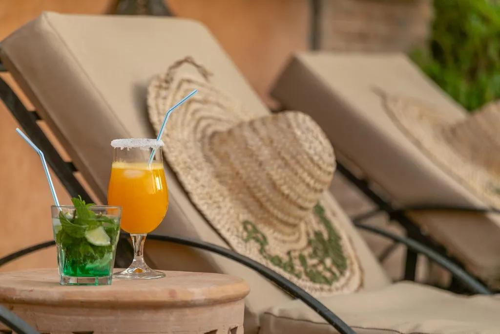 Terrace, Riad Les Trois Palmiers El Bacha, Marrakech