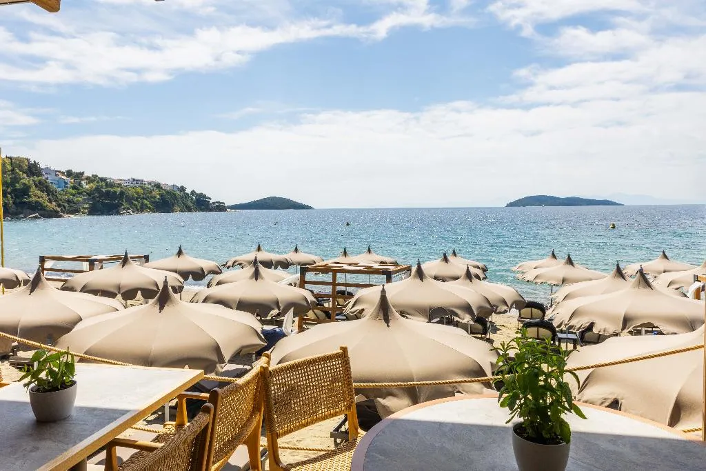 Beach, Thalassa Cape Hotel, Skiathos