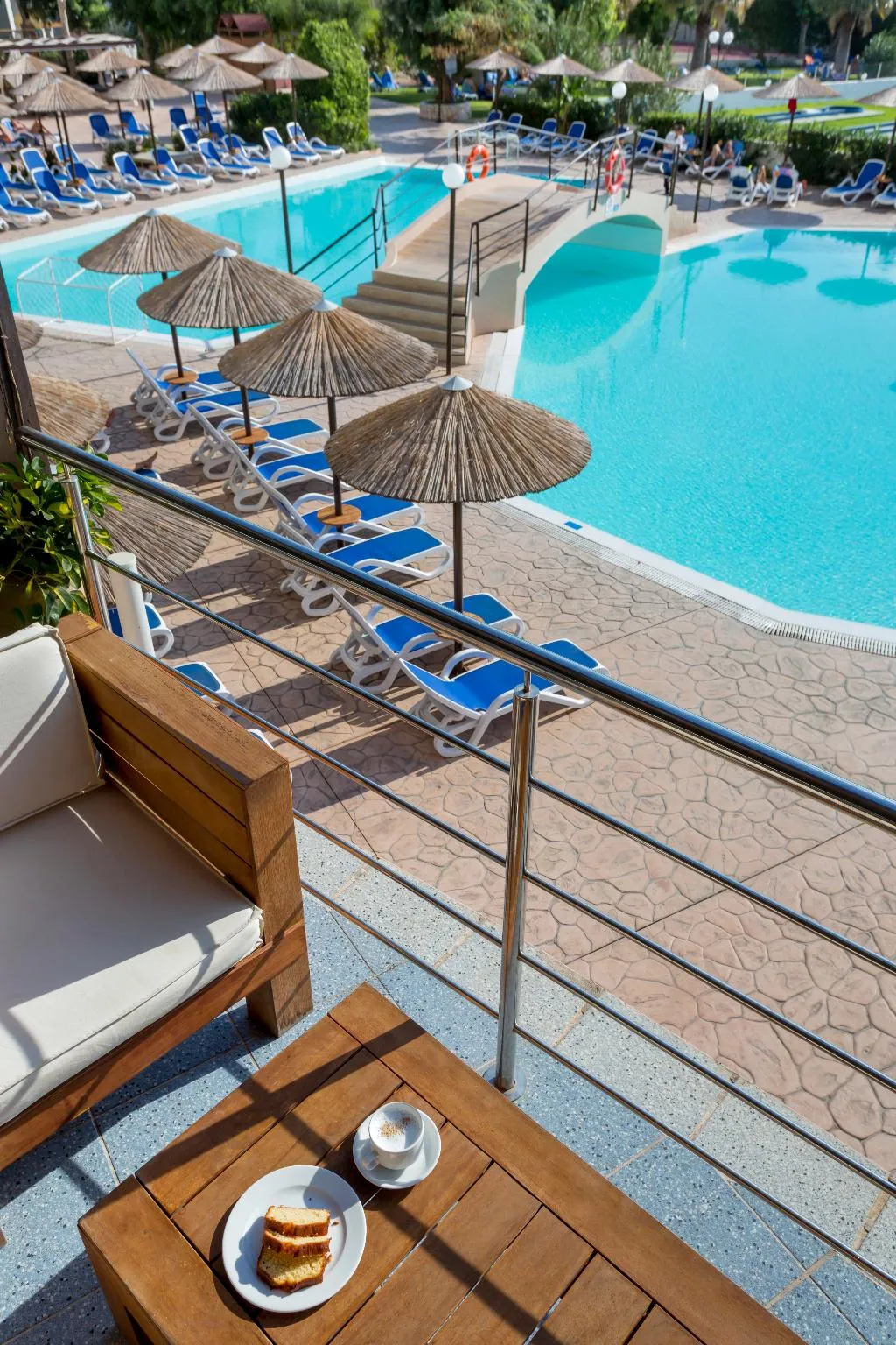 Terrace, Olympos Beach, Rhodes