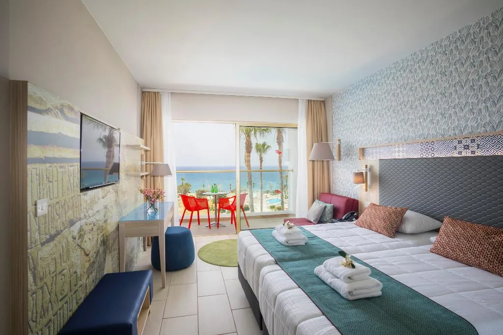 Double or Twin SEA VIEW Room, Leonardo Laura Beach And Splash Resort, Cyprus