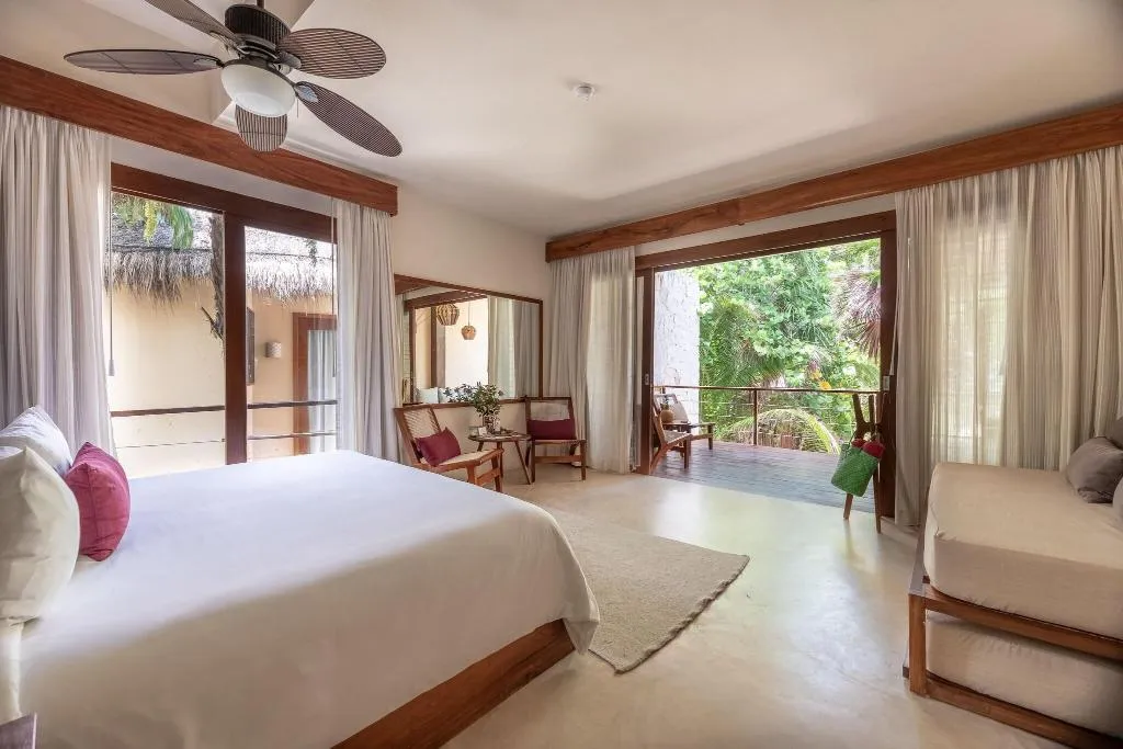 SUITE GARDEN VIEW KING BED Room, La Zebra Tulum, a Small Luxury Hotel, Cancun Area