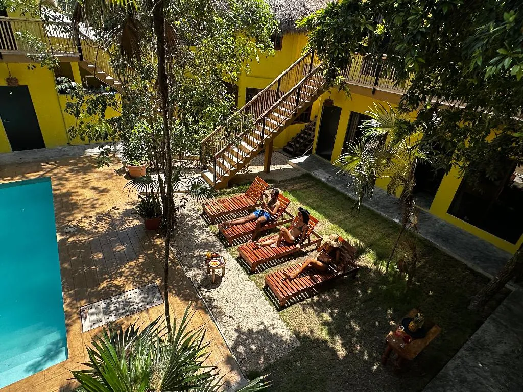 Terrace, Hotel Carlitos Tulum, Cancun Area