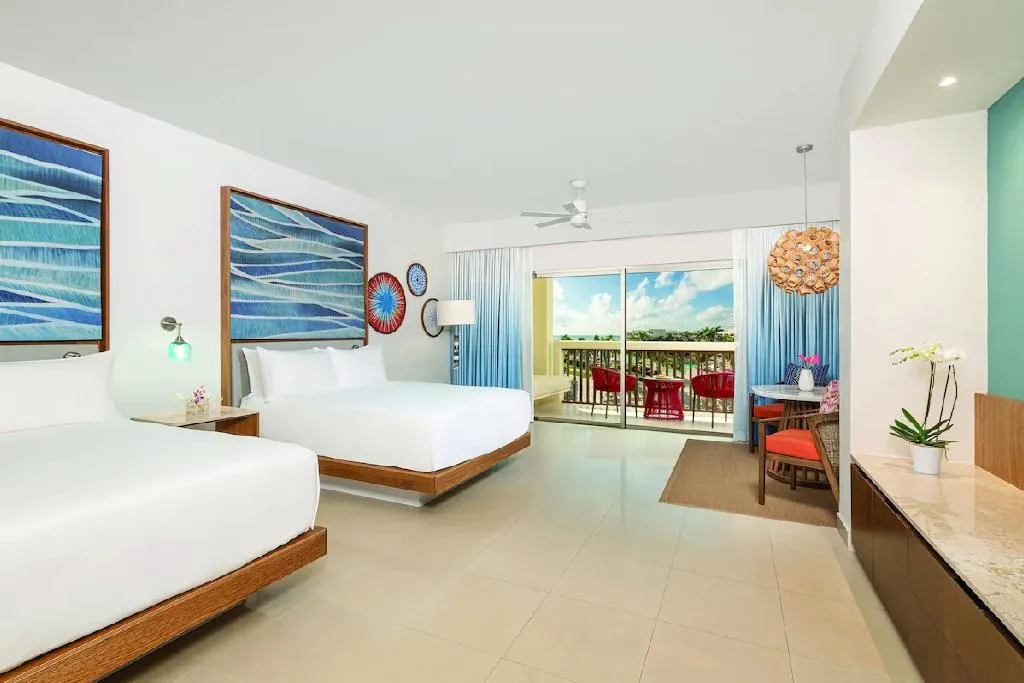 JUNIOR SUITE TWO DOUBLE BEDS Room, Dreams Puerto Morelos Resort & Spa, Cancun Area