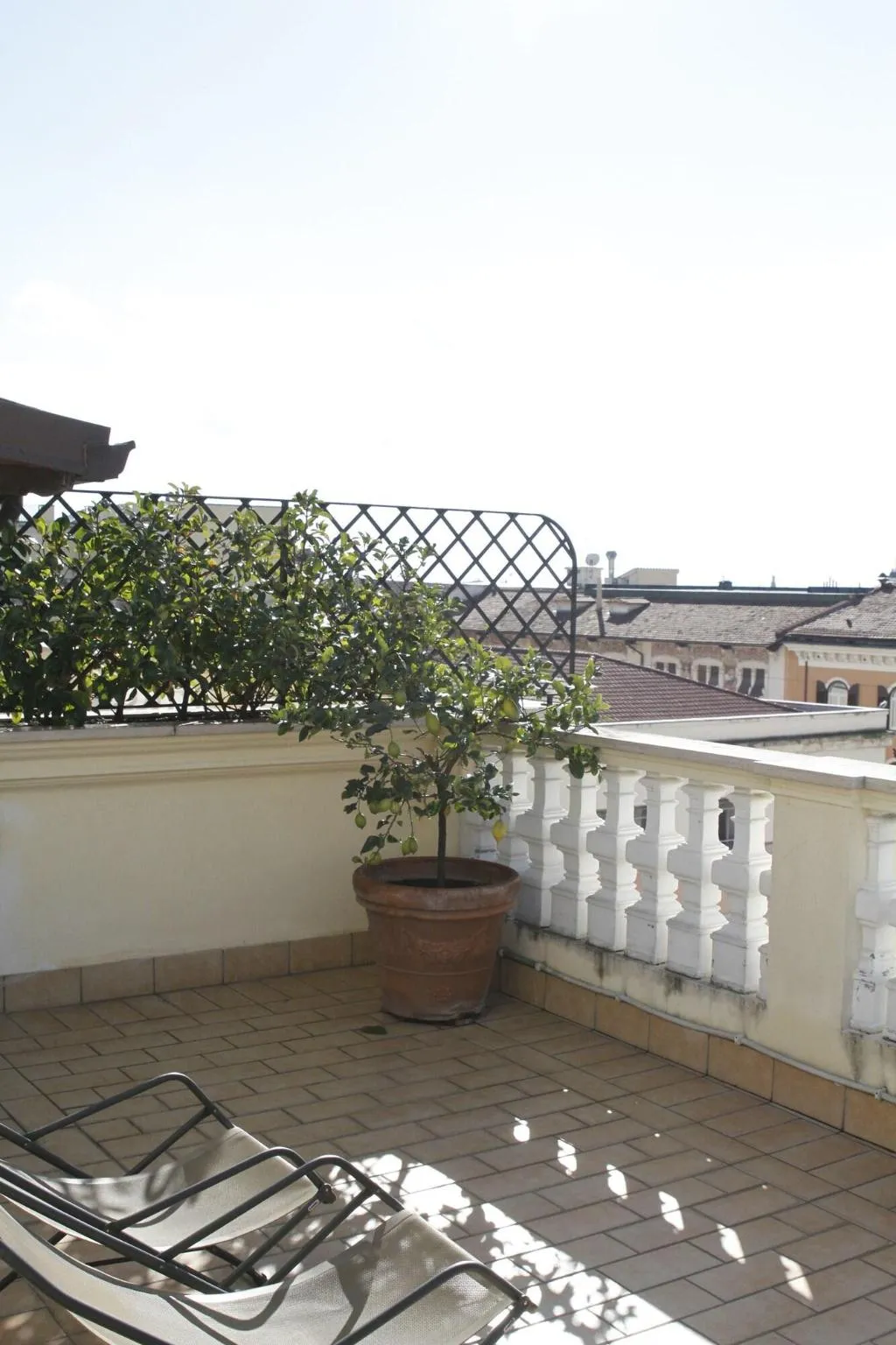 Terrace, Hotel Villa Pinciana, Rome