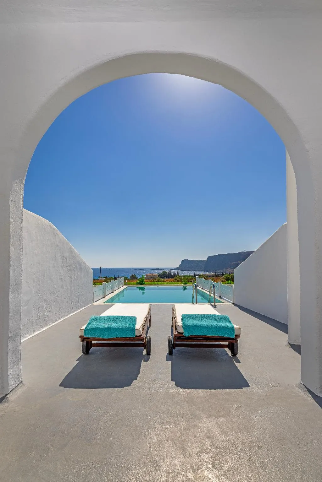 Double or Twin SEA VIEW WITH PRIVATE POOL Room, Lindos Sun, Rhodes