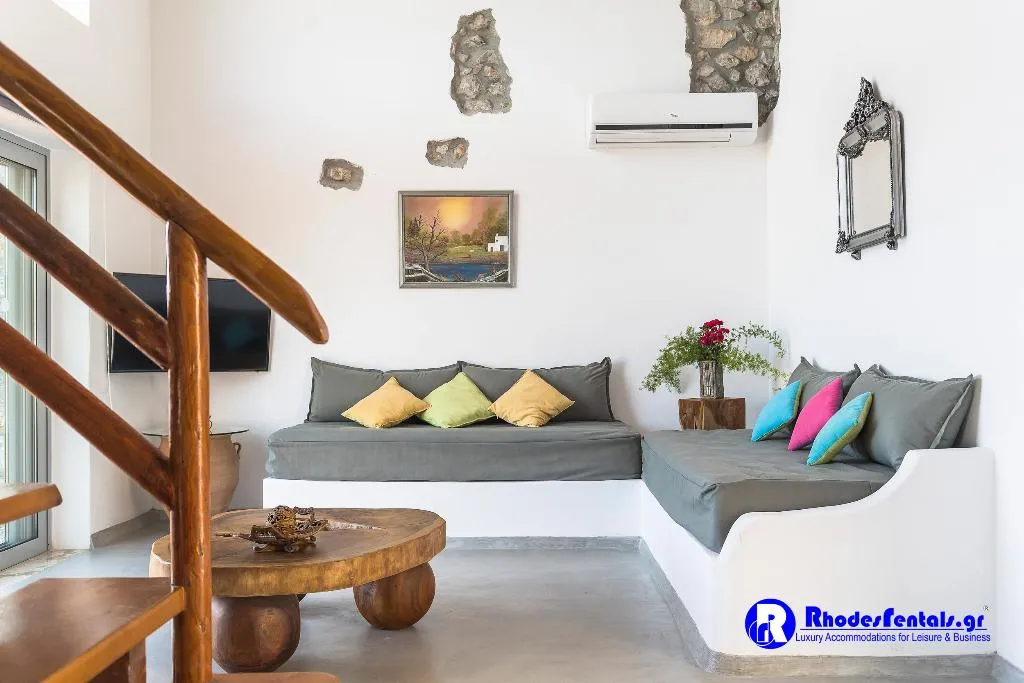 Lobby, Lindos Seastone Villas, Rhodes
