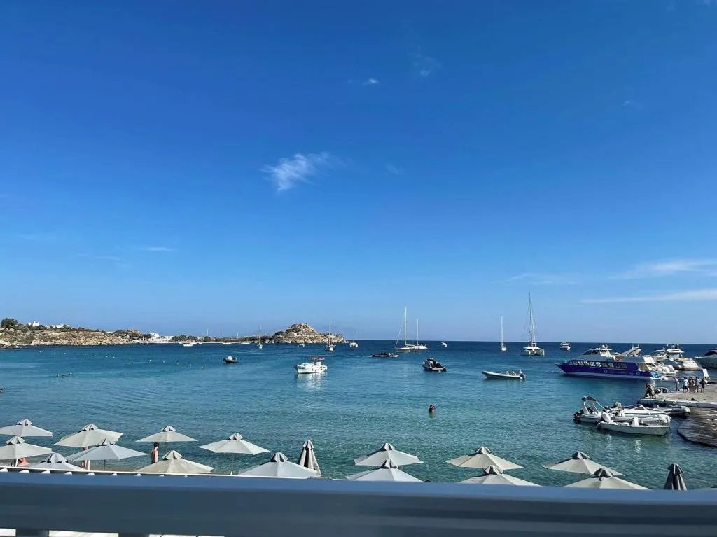 DOUBLE DELUXE SEA VIEW WITH BALCONY Room, Acrogiali, Mykonos