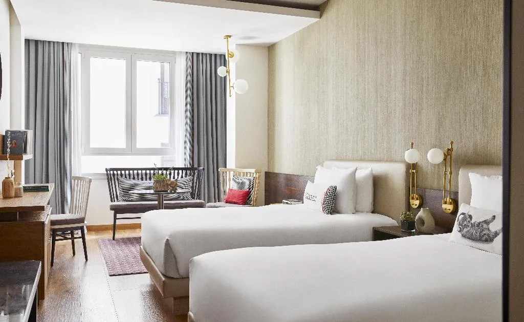 Room TWO DOUBLE BEDS Room, Hyatt Centric Gran Via Madrid, Madrid
