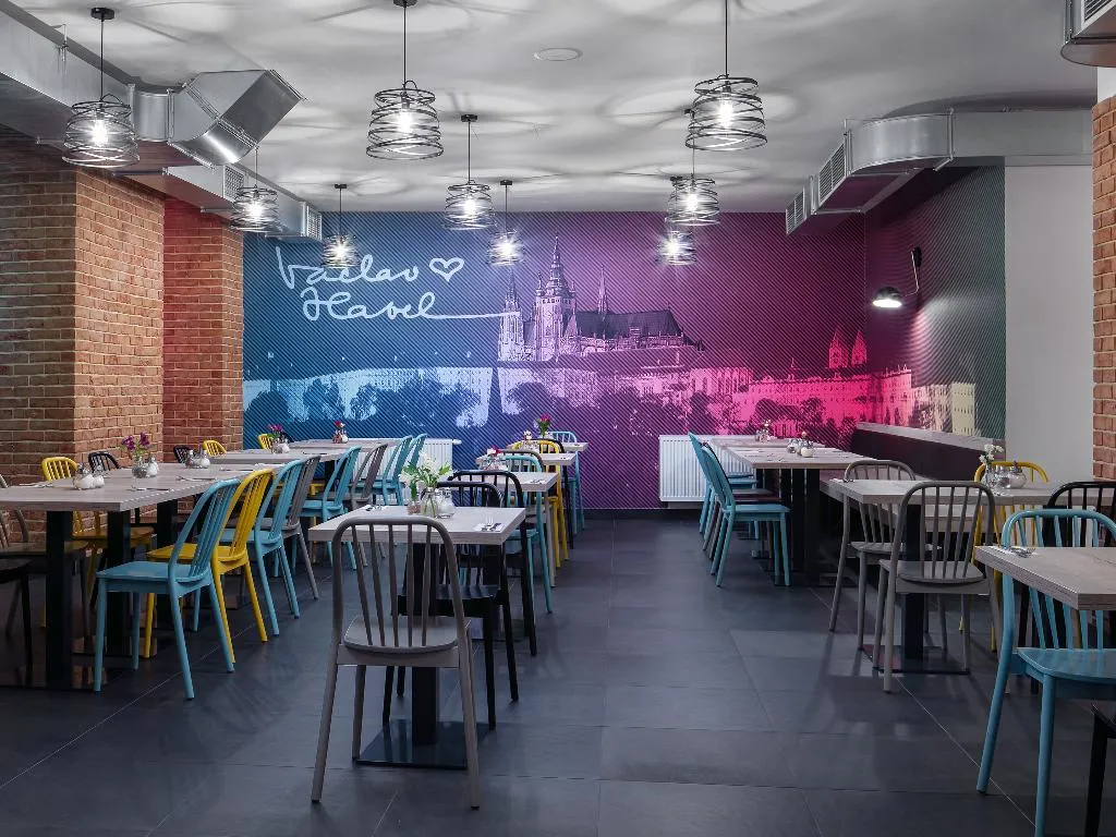 Restaurant, EA ApartHotel Melantrich, Prague