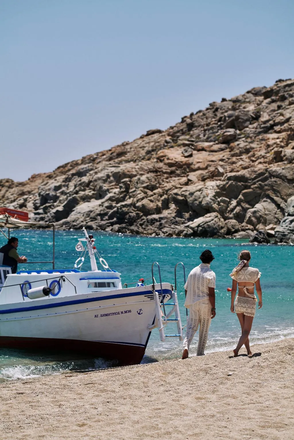 Beach, Myconian Sunrise Relais & Chateaux Hotel, Mykonos