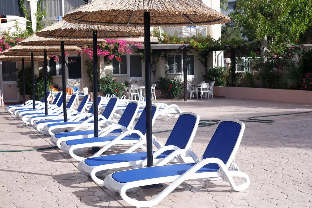 Terrace, Olympos Beach, Rhodes