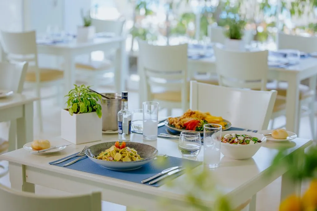 Restaurant, Golden Bay Beach hotel, Cyprus