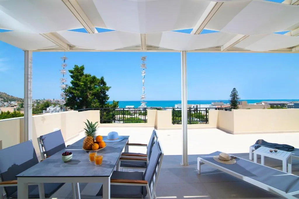 Terrace, Rainbow Apartments, Crete
