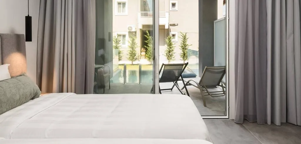 DOUBLE WITH PRIVATE POOL Room, Acharavi Beach Hotel, Corfu