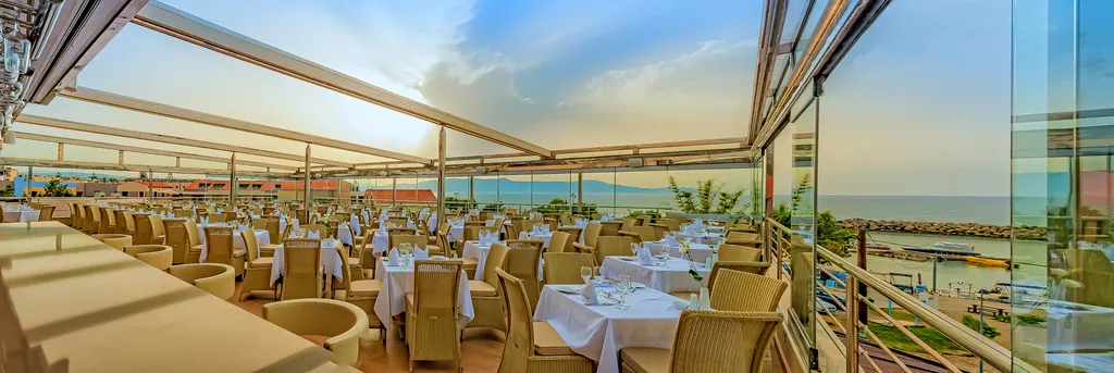 Terrace, Porto Platanias Beach Resort & Spa, Crete
