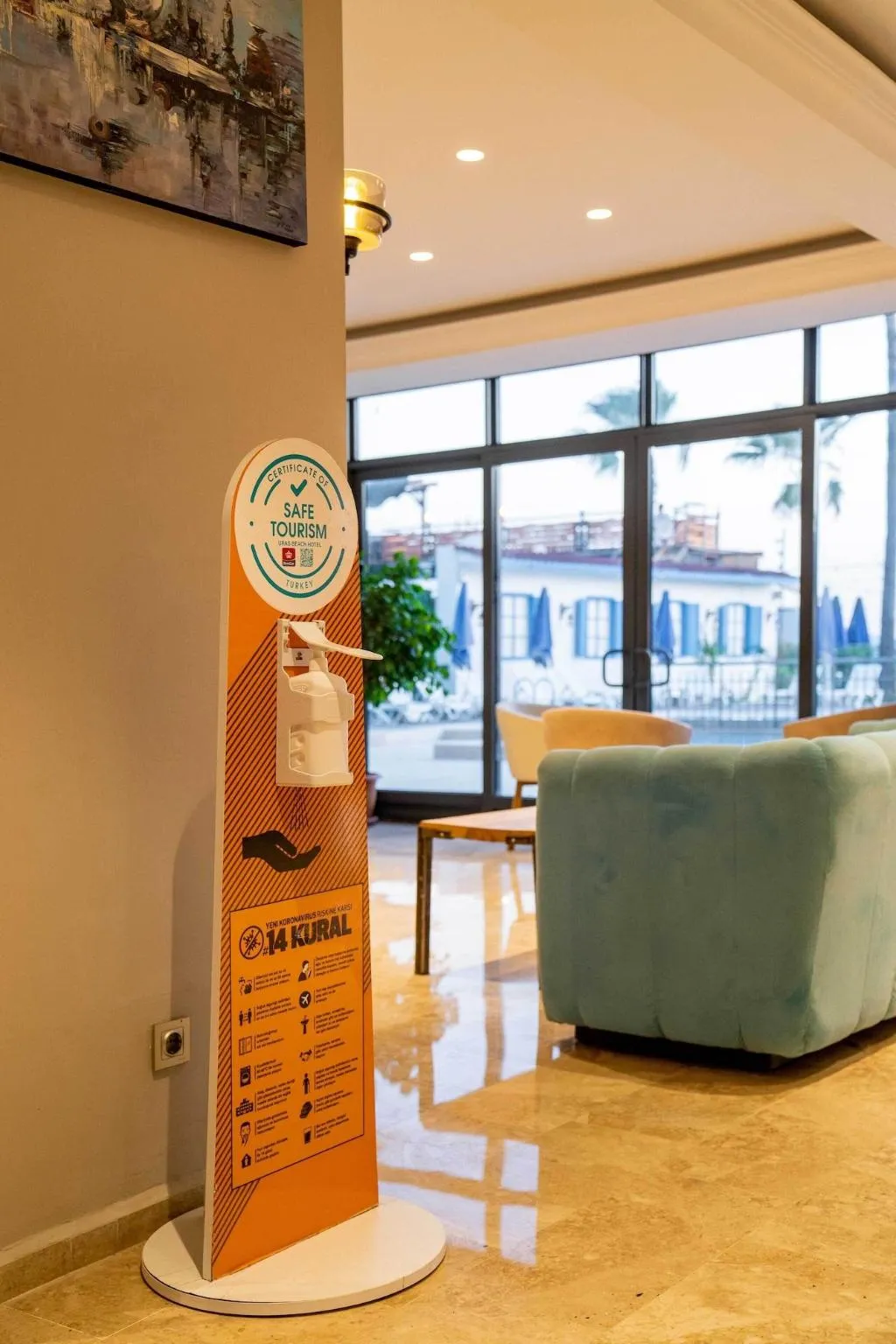 Lobby, Uras Beach Hotel, Dalaman