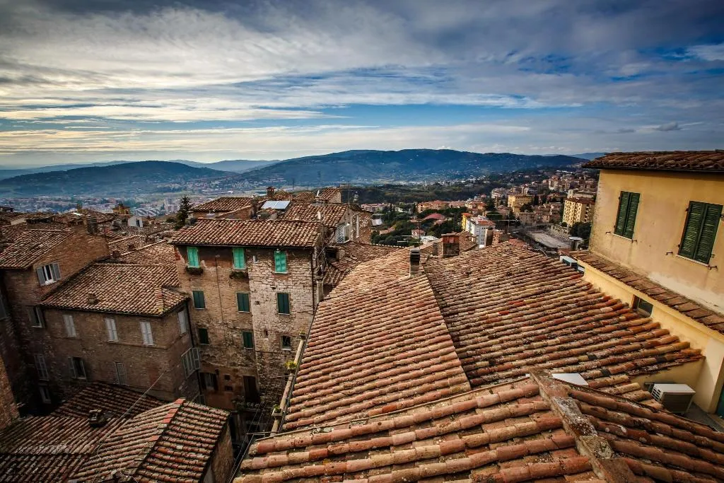 Terrace, Hotel Fortuna, Perugia