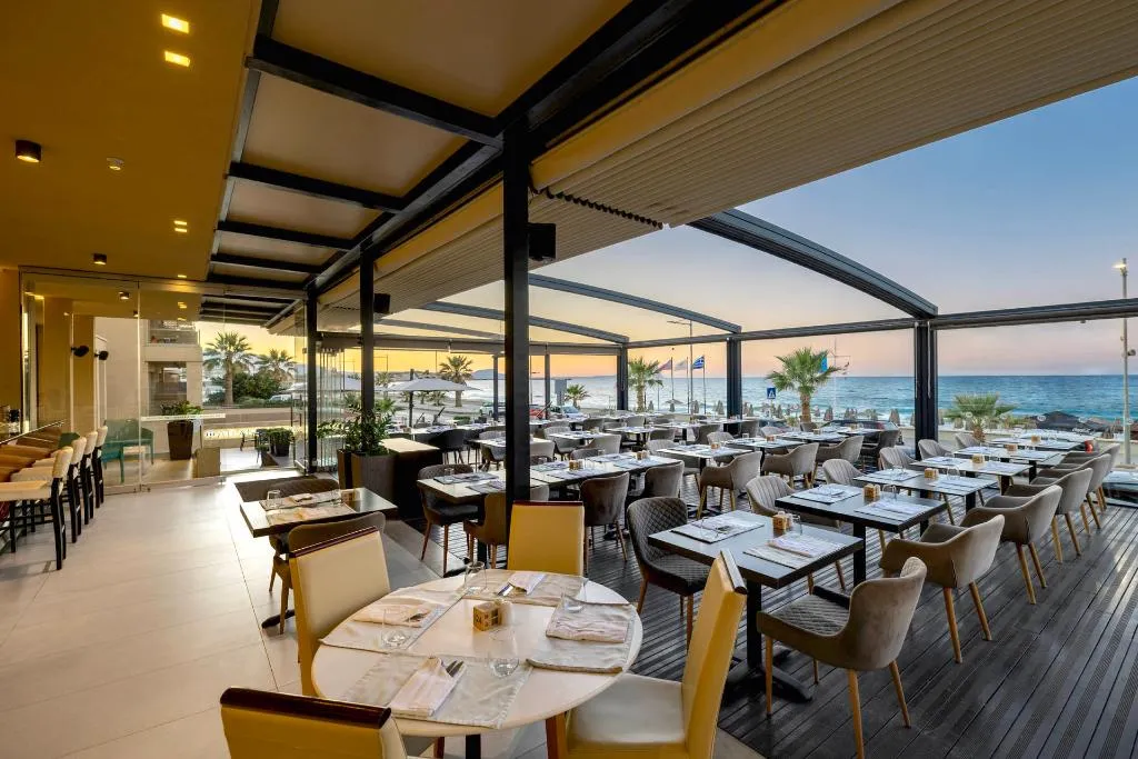 Restaurant, Atlantis Beach Hotel, Crete